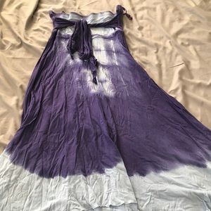free people tie dye tube tie dress size small